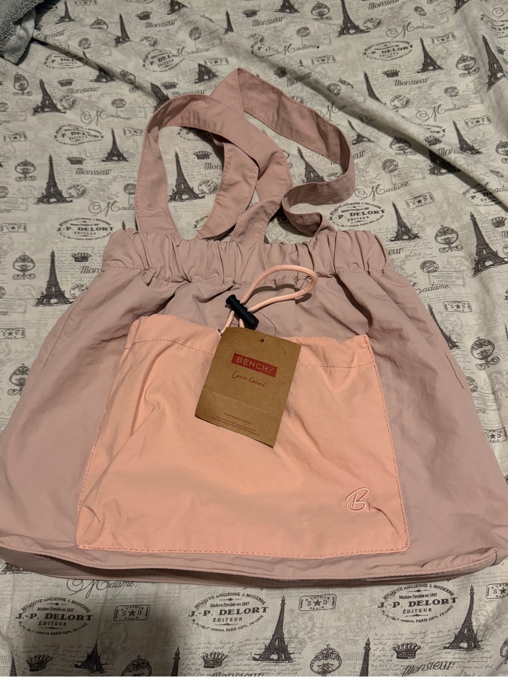 Bench Pink Two-Tone Tote Bag